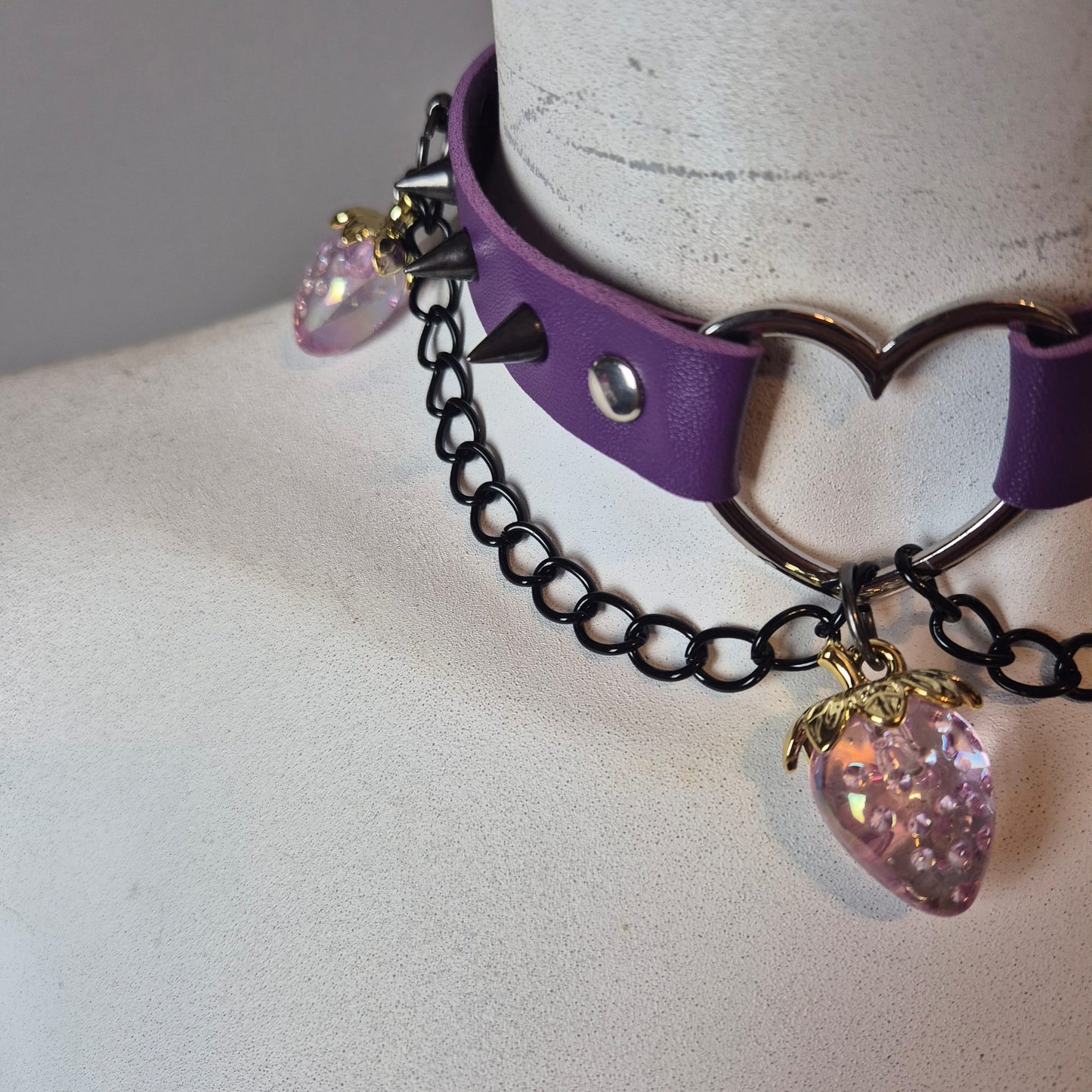 Chocker viola con fragole 🍓