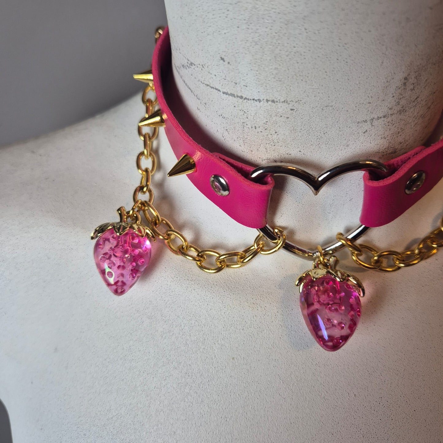 Chocker fuxia con fragole 🍓