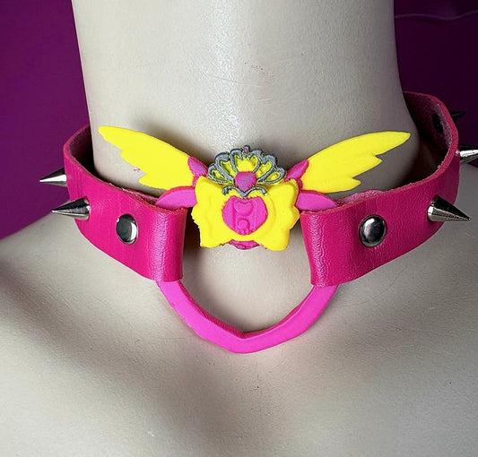 Chocker con fiocco di luce-Mew Berry