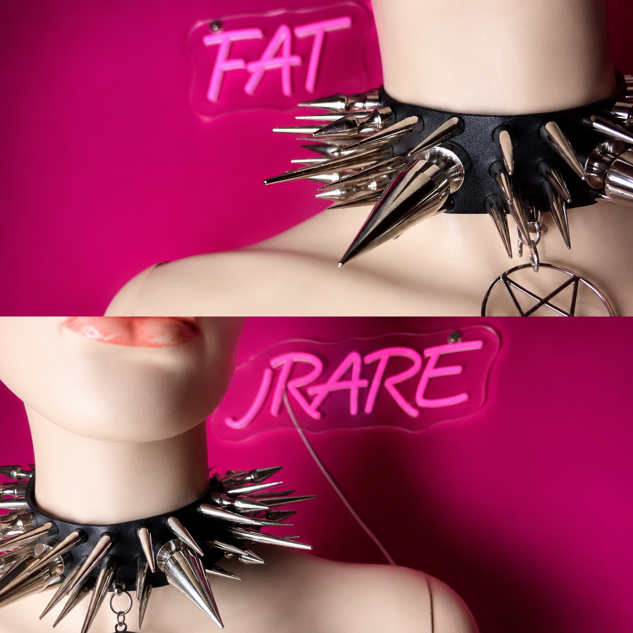 Chocker extreme con borchie lunghi