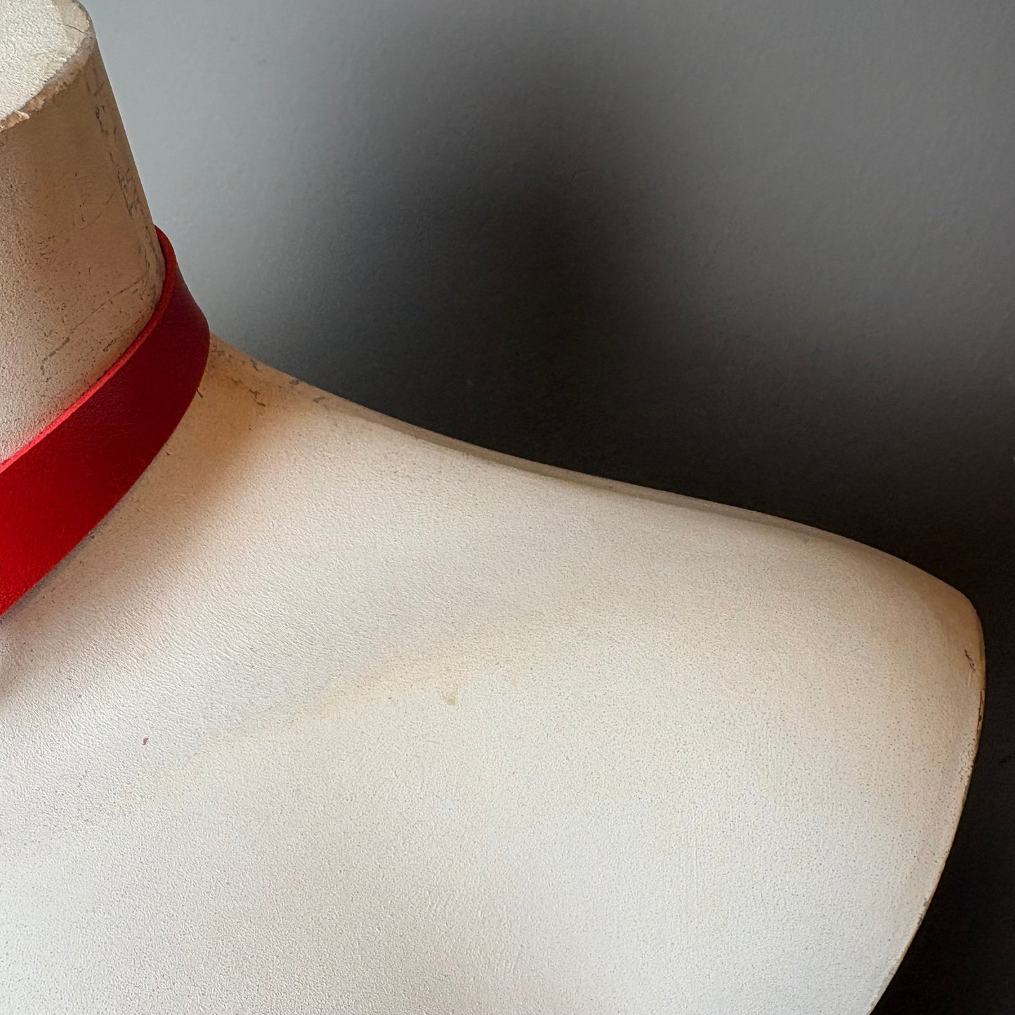 Chocker bicolore rosso e nero