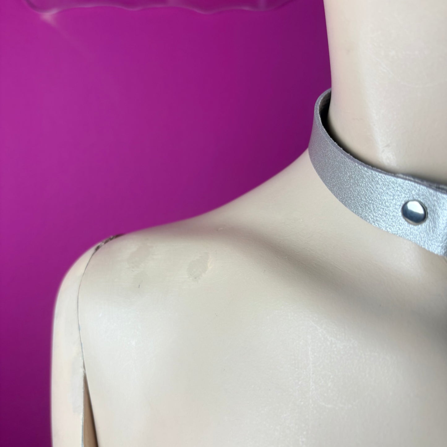 Chocker argento con ciondolo di medusa