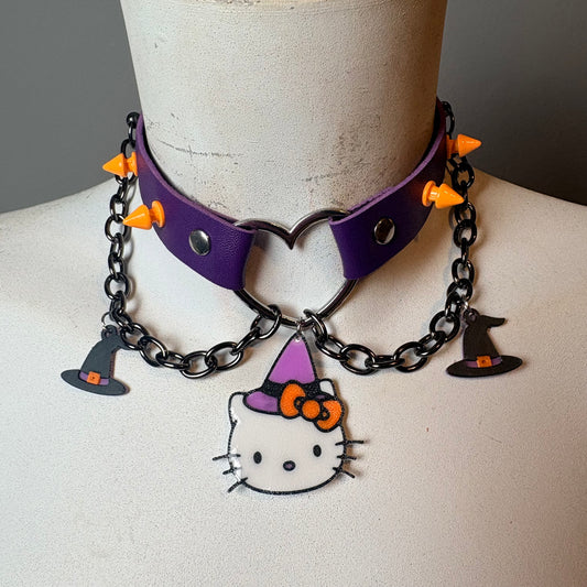 Chocker con hello kitty Halloween