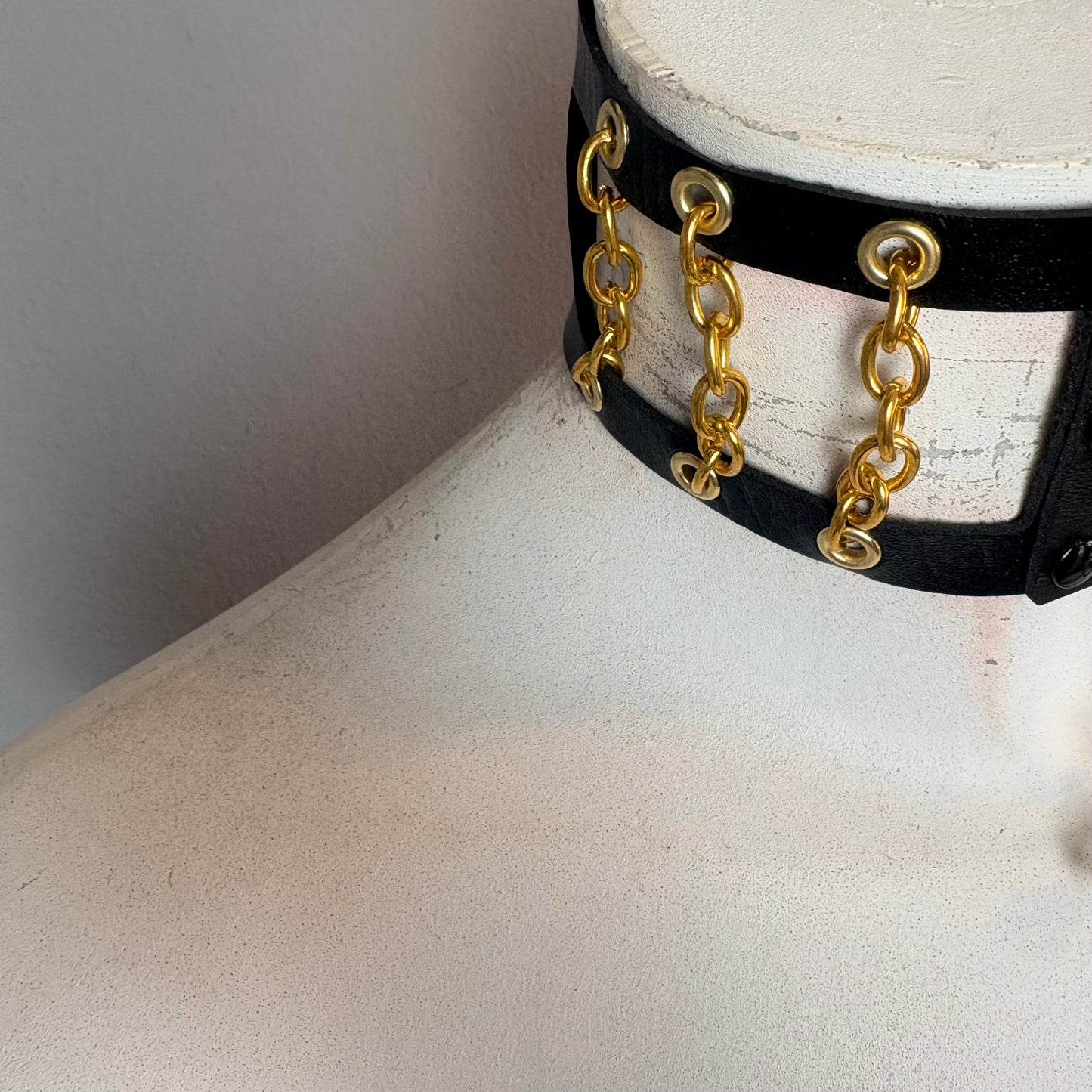 Collana con cameo e catene oro