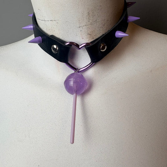 Chocker lollypop nero o viola