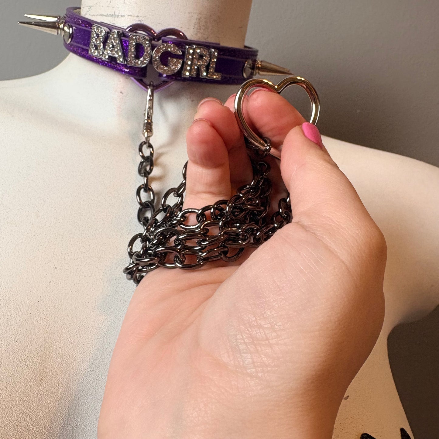 Chocker “Bad girl” + guinzaglio