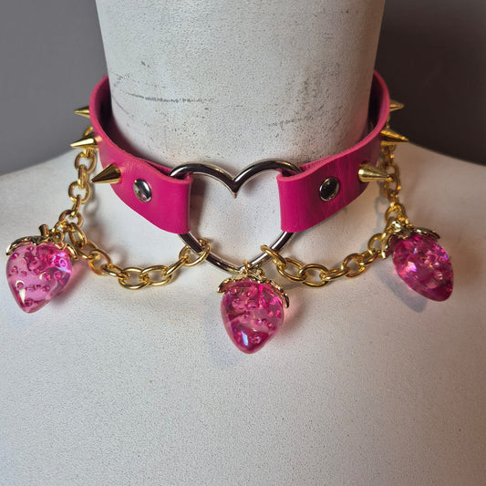 Chocker fuxia con fragole 🍓