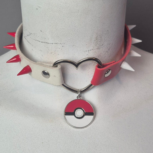 Chocker bicolore pokeball