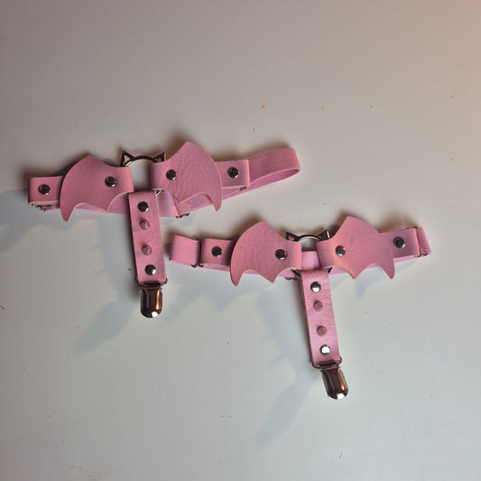 Coppia di Reggicalze rosa