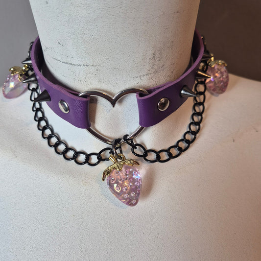 Chocker viola con fragole 🍓