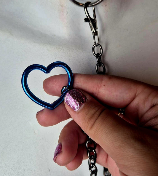 Guinzaglio con cuore blu